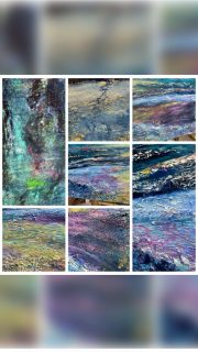Have a peek - into the layers, the textures, the colours, the process…
🎨
Every close-up tells its own story… whispers of other (unintentional) paintings - wish I could have them all!
🎨 

(Commission seascape 140x60 cm. -
More details in previous reel) 

#ArtInLayers #TexturePainting #AbstractJourney #PaintingProcess #LayeredArt #CloseUpArt #HiddenDetails #ArtExploration #ContemporaryPainting #FromDetailsToWhole